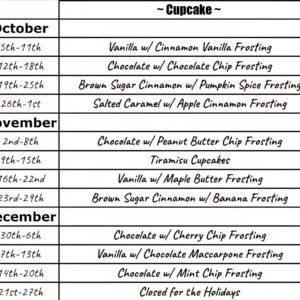Cupcakes of the Week (4 pack)