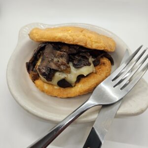 Mushroom, Onion, and Swiss Cheeseburger