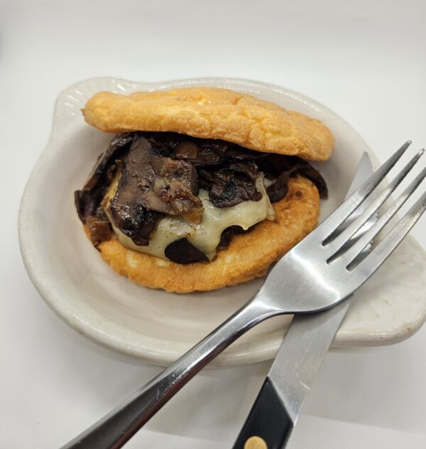 Mushroom, Onion, and Swiss Cheeseburger